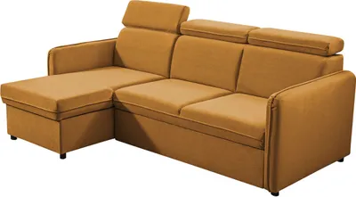 Produktbild von MIRJAN24 Ecksofa Barcelo Mini, Eckcouch mit Bettkasten und Schlaffunktion, Einstellbare Kopfstützen, 220x140x84-96 cm (Farbe: Enjoy New 12)