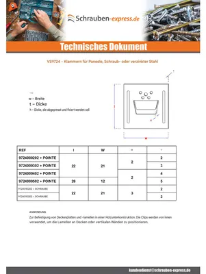Produktbild von Verkleidungsclips Nr 2 + Schraube Verzinkt
