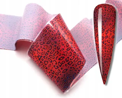 Image de Transferphole 10Cmx4Cm Roter Leopard