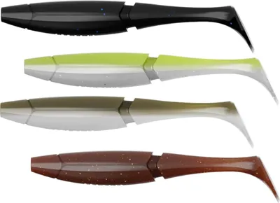Produktbild von Jaeger Fishing Vimba 14cm 21g - 3 Gummifische, Farbe:Frosted Lime