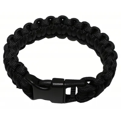 Produktbild von Survival Armband PARACORD 23 mm schwarz, M