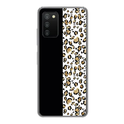 Produktbild von MuchoWow® Handyhülle Schutzhülle Hülle für Samsung Galaxy A03s Panther Druck - Tiere - Aquarell Silikon Softcase Handy Hülle - Schutz