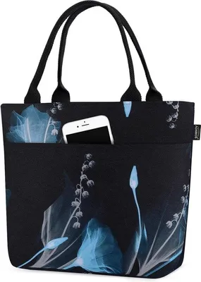 Image de Sac isotherme pour le déjeuner 10 L noir et bleu pour femme