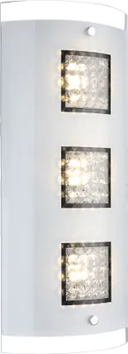 Produktbild von Globo Wandleuchte Wl Metall Weiß, Chrom, 3Xled 48242-3