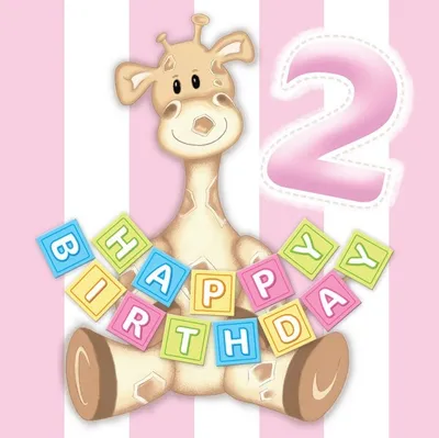 Produktbild von 2. Geburtstag Giraffe Mädchen 20 Servietten