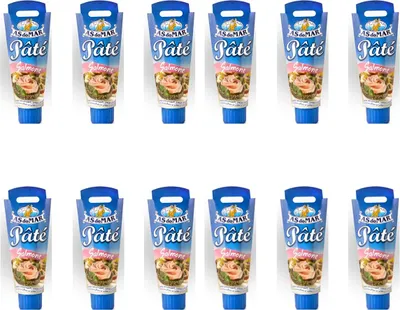 Produktbild von 12x AS do MAR Patè Tonno Salmone Lachs Thunfischcreme 100g Streichfähige