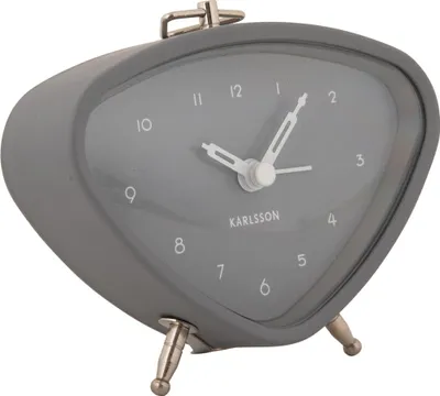 Zdjęcie produktu dla Budzik Karlsson KA5946GY Triangle, 12 cm