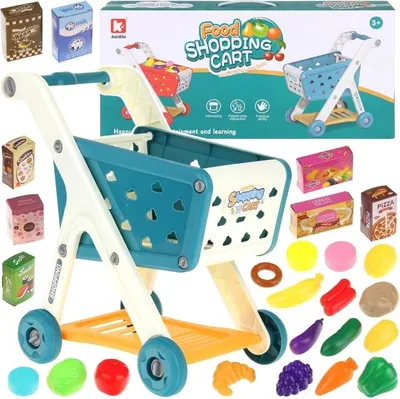 Zdjęcie produktu dla Wózek sklepowy dla dzieci Produkty Warzywa Owoce Akcesoria