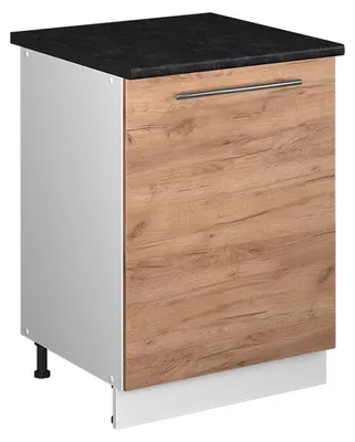 Obrázek produktu pro Spodní skříňka kuchyňské linky Vicco Fame-Line Zlatý mocný dub/Bílá 60 cm 1 dvířka s pracovní deskou, Model 65109