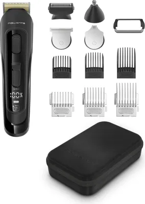 Obrázok produktu pre ROWENTA TN9461F4 Selectium Xpert 12v1 zastrihávač fúzov pre mužov, čepele z nehrdzavejúcej ocele, titánový poťah, 32 nastavení