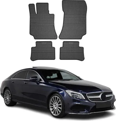 Image de Tapis de Sol pour Mercedes CLS C218 2010-2017 OMAC Noir Caoutchouc