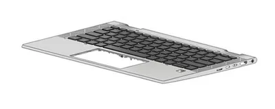 Productafbeelding van HP M46072-041, Toetsenbord, Duits, Achtergrondverlichting, HP