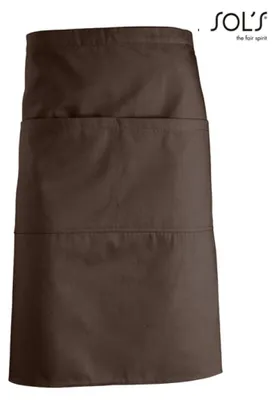 Produktbild von SOLs 88020 | Medium Apron Greenwich - 90 x 65 cm - Farbe: Chocolate - Größe: 90 x 65 cm