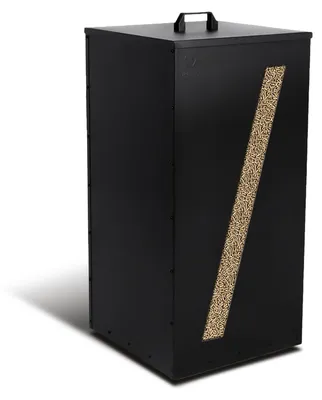 Produktbild von VOUNOT® Metall Pelletbehälter mit Sichtfenster 36x36x76 Pelletbox Schwarz
