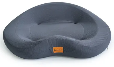 Memory-Foam-Hundebett, waschbar, grau, L 93x67x23 cm