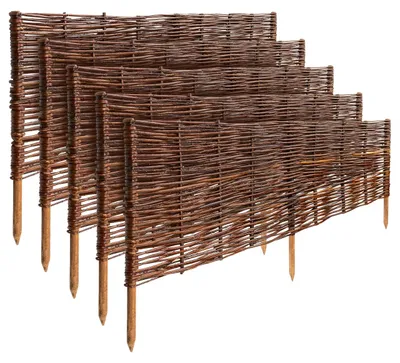 Obrázek produktu pro Creative Home Sada 5 vrbových zahradních obrub 100 x 40 cm (+/- 1 cm)