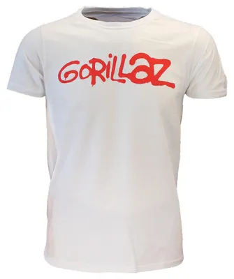 Produktbild von Gorillaz White Tee Logo T-Shirt – Offizielles Merchandise - M
