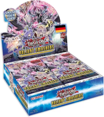 Produktbild von Yu-Gi-Oh! 25th Anniversary Valiant Smashers Display - 24 Booster Packs der deutschen 1. Auflage