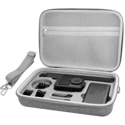 Produktbild von DJI Osmo Action 6 Tragetasche – Große wasserdichte Hardcase Schultertasche – EVA Schutzhülle für Action Zubehör – inkl. verstellbarem Schultergurt