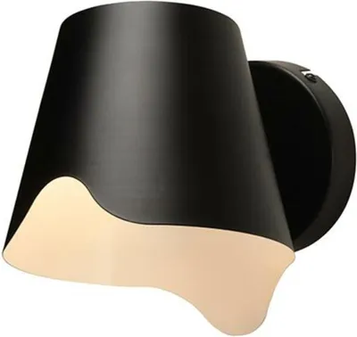 Image de ACA Lighting Applique 1XE27 métal noir 21X17X20CM MONET HM481W21BK