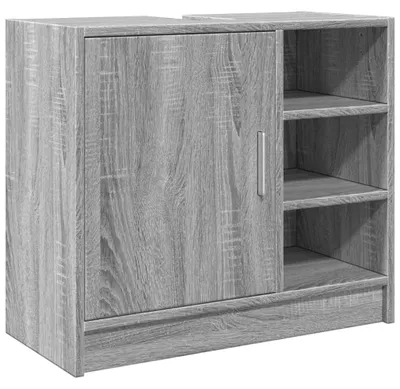 Produktbild von vidaXL Waschbeckenunterschrank Grau Sonoma 63x29x55 cm Holzwerkstoff