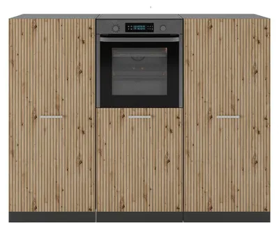 Image de Bloc cuisine Vicco R-Line Chêne Artisan/Anthracite 180cm sans PT, Model 48971