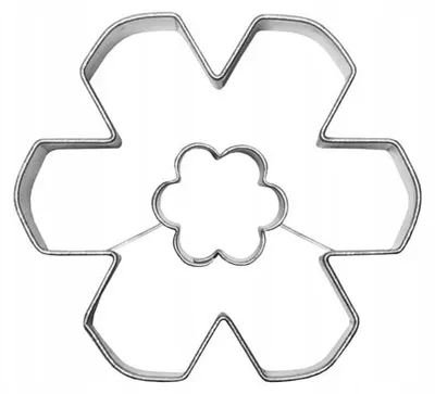 Produktbild von EkoForemki Ausstecher Schneeflocke mit Blumenaussparung 4.8 cm