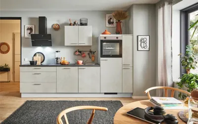 Produktbild von PICCANTE Plus Küchenzeile ohne Geräte Casual 310 cm beton weißgrau matt vormontiert Variante rechts 4067368008648