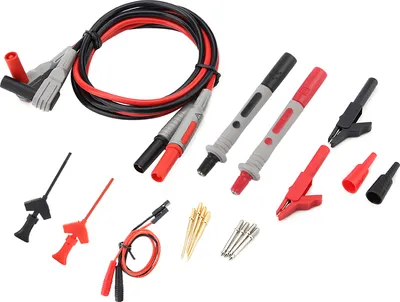 Produktbild von P1300C Elektronisches Digitalmultimeter Messleitungen mit Krokodilklemmen Auswechselbare Messspitzen Set