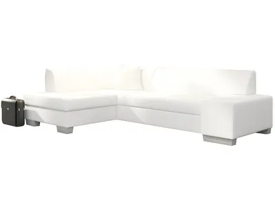 Produktbild von nabbi Ecksofa mit Zersetzung u Lagerraum Ferol L - Weiß