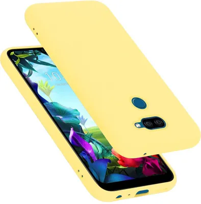 Produktbild von Cadorabo Schutzhülle für LG K40S Hülle in Gelb Handyhülle Case Cover TPU Etui