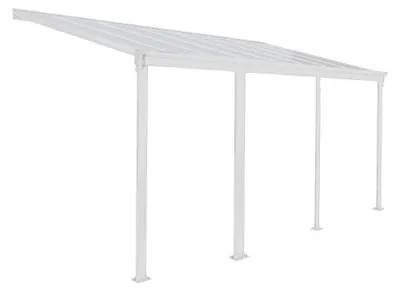 Produktbild von HOME DELUXE - Terrassenüberdachung SOLIS - Weiß - B/T/H: 618 / 625 x 303 / 300 x 278 / 226 cm - inkl. Hohlkammerplatten, Montagematererial I Carport Pavillion Pergola