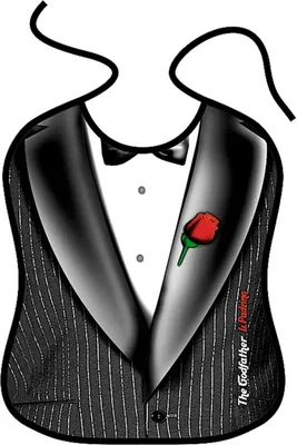 Erwachsenen Latz 43 x 40 cm Godfather Der Pate Partygag Geburtstag Geschenk JGA Herren Geschenkidee
