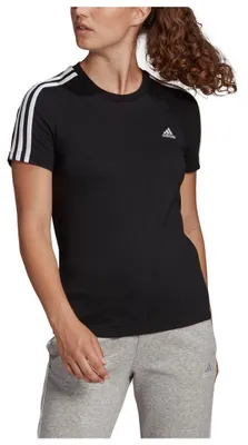 Zdjęcie produktu dla Koszulka damska Adidas Essentials Slim z 3 paskami i krótkim rękawem S