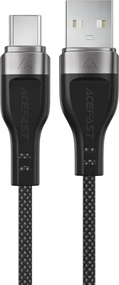 Zdjęcie produktu dla Kabel Acefast C11-04 USB-A - USB-C 3A 1,2 m w magnetycznym oplocie - czarny