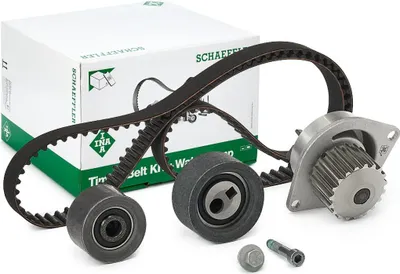 Produktbild von INA 530 0055 30 Zahnriemensatz + Wasserpumpe passend für PEUGEOT 106 II Schrägheck (1A, 1C) für CITROËN SAXO (S0, S1)