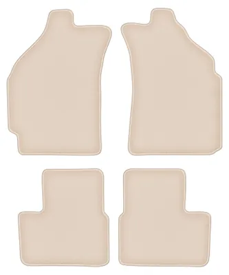 Produktbild von DURBAN Beige Velours-Fußmatten-Set für Daewoo Matiz Schrägheck (1997-2007)