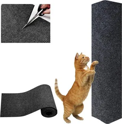 Produktbild von Famanu Kratzbrett für Katzen - effektive Kratzschutzmatte - selbstklebend