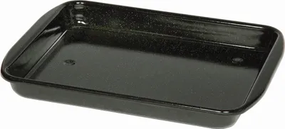Produktbild von Riess Bratrohrpfanne niedrig 33/42/4,5 Back- Bratform Emaille schwarz