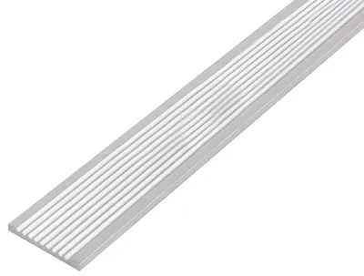 Produktbild von Alberts 469863 Flachleiste | Aluminium, geriffelt | 1000 x 40 mm