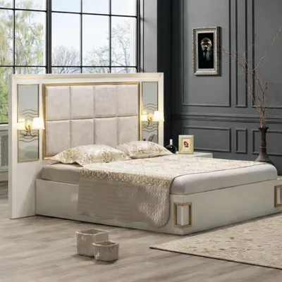 Produktbild von Bett modern, komfortabel und stabil mit stilvollem Design