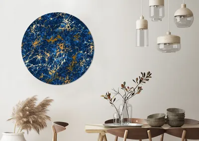 Produktbild von MuchoWow® - Wand-Kreis - Wohnzimmer - Bild - Runde - Wanddeko - Dibond - Kunstdrucke