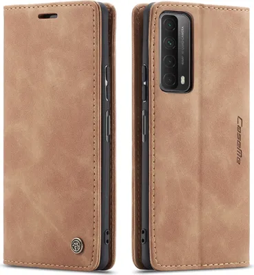 Immagine prodotto di Huawei P Smart 2021 Custodia, Retro Custodia in Finto cuoio con funzione Stand per Huawei P Smart 2021 Marrone