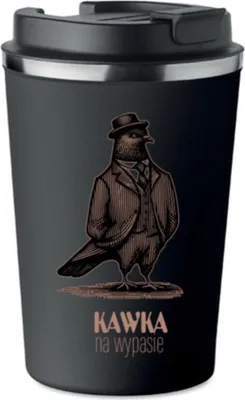 Obrázok produktu pre Prémiový termo hrnček s potlačou KÁVA NA VEĽKOM 350ml 0,35l KT_008