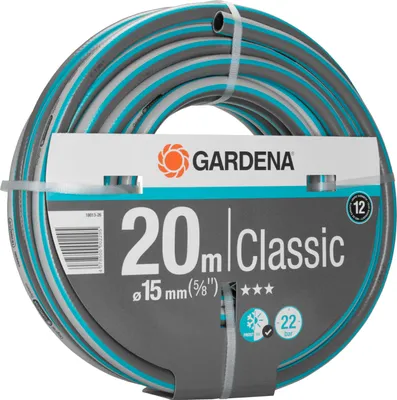 Zdjęcie produktu dla Wysokiej jakości wąż ogrodowy - średnica 15 mm, długość 20 m, odporny na promieniowanie UV i mróz