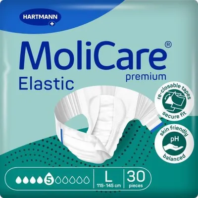Zdjęcie produktu dla Molicare Premium Elastic Slip 5 krople rozmiar L 30 szt