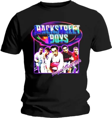 Immagine prodotto di Maglietta nera dei Backstreet Boys "Larger Than Life"