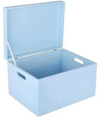 Zdjęcie produktu dla Pudełko drewniane XXL sosnowe z pokrywą do przechowywania 39X29X22 cm