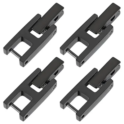Productafbeelding van Horlogeband verlengstukken - 4 stuks - RVS - 3,5 mm - Zwart