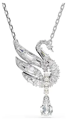 Produktbild von Swarovski Swan Damen Halskette mit Anhänger silber 5723387
